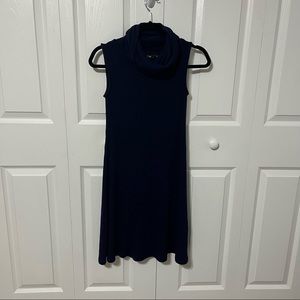 Navy Turtleneck Dress